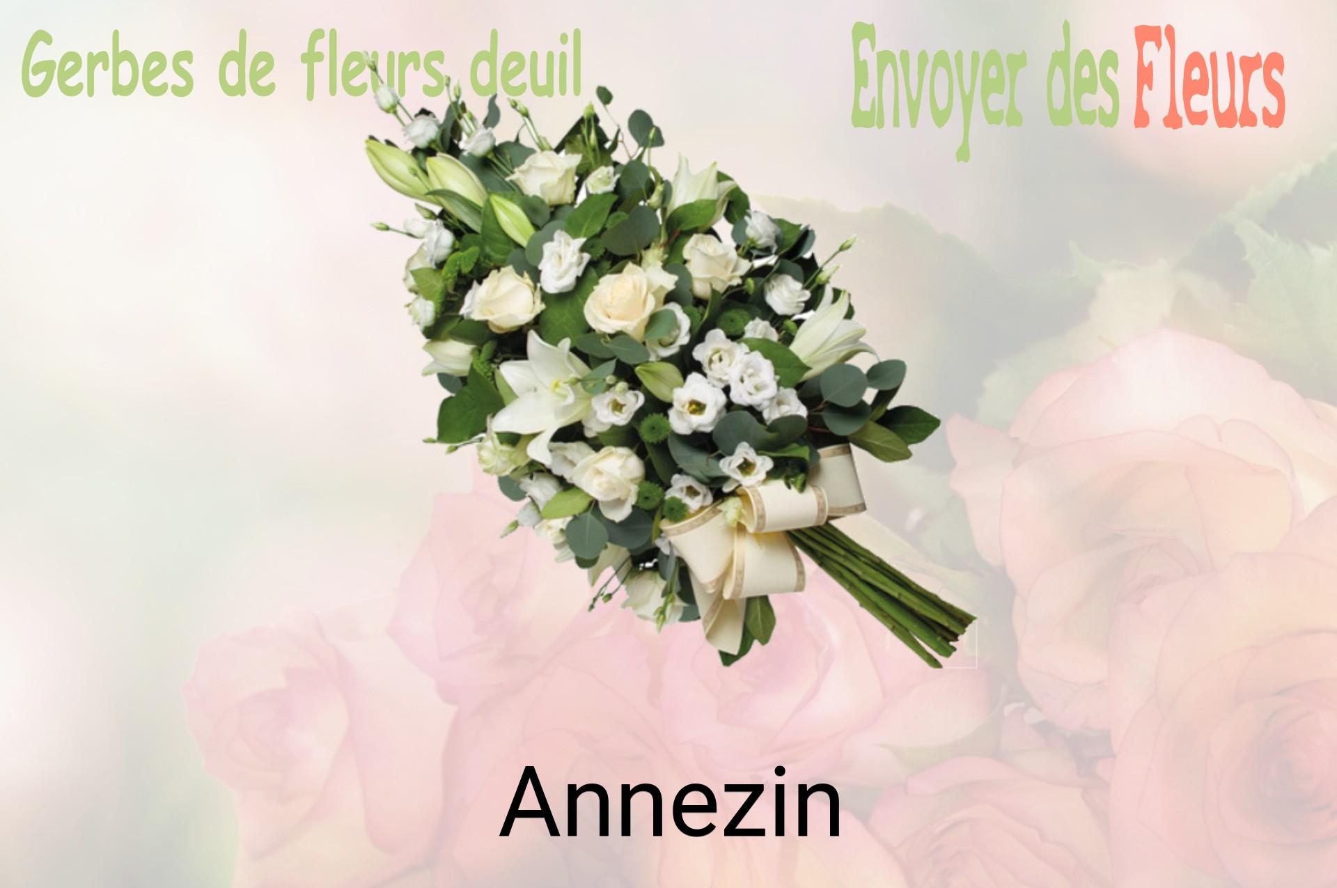 Gerbe de fleurs de deuil livrée à Annezin